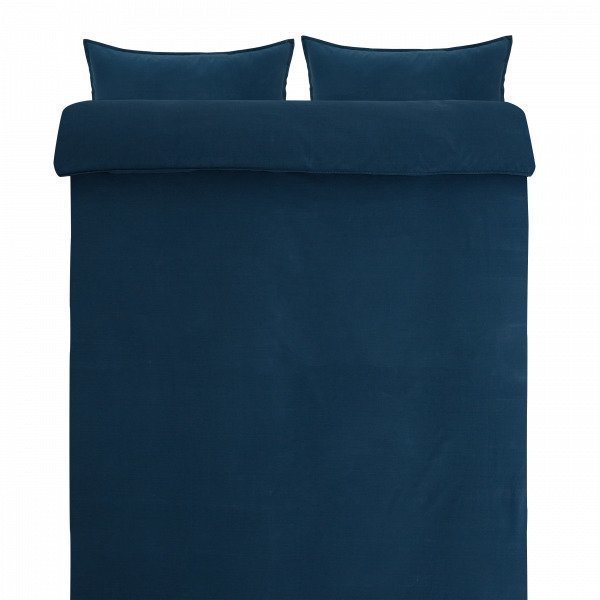 Hemtex Smooth Eco Bedset Pussilakanasetti Keskisininen 230x220 Cm