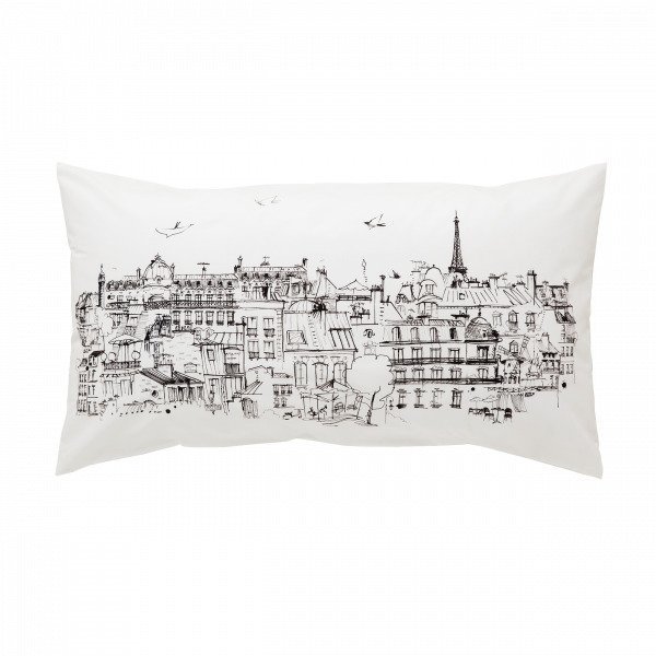 Lb Ciel Paris Pillowcase Tyynyliina Musta 50x90 Cm