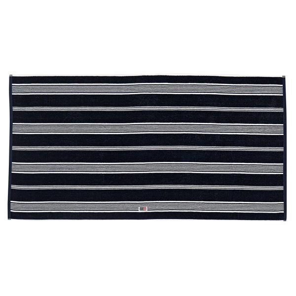 Lexington Striped Velour Pyyheliina Dress Blue 30x50 Cm