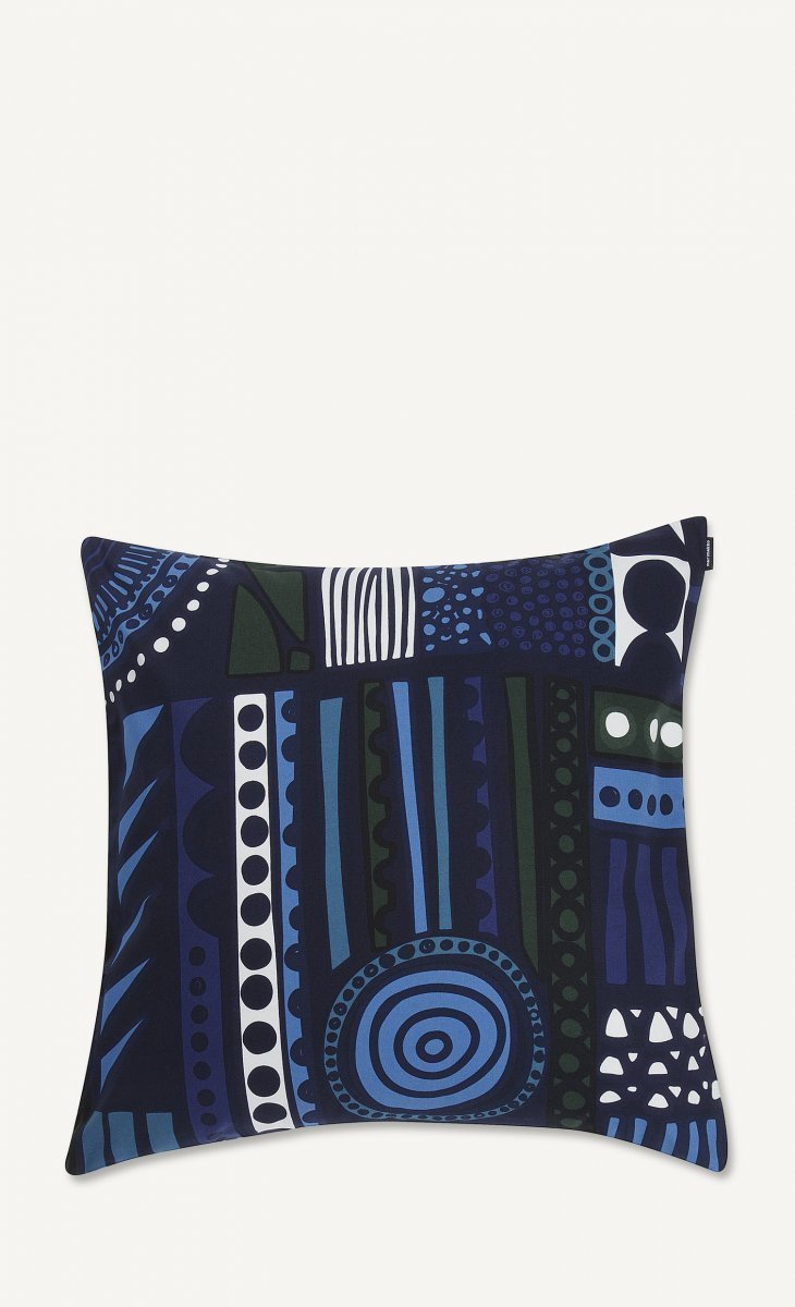 Marimekko Njalla Tyynynpäällinen Sininen Vihreä Vaaleanharmaa 50x50 Cm -  