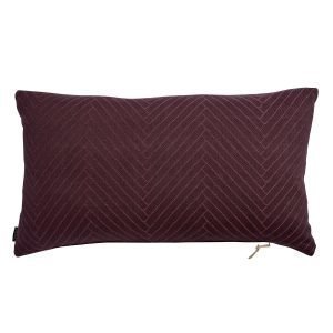 Oyoy Fluffy Herringbone Tyyny Aubergine 40x70 Cm