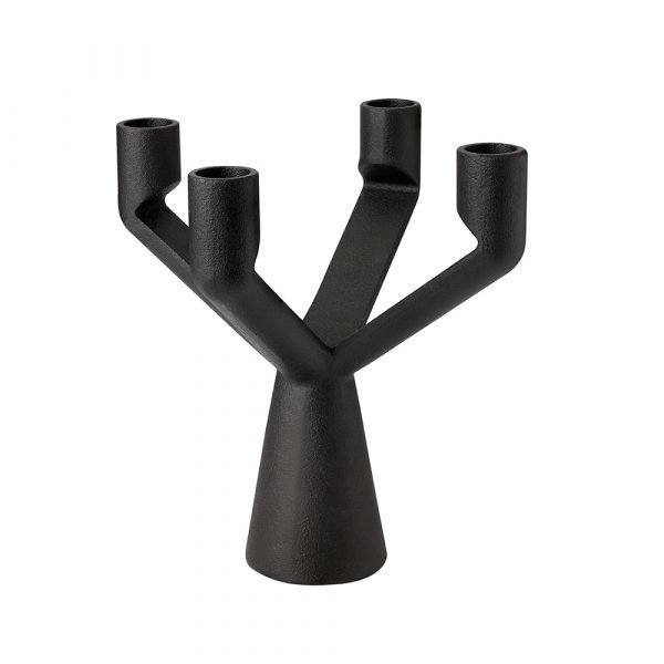 Stelton Naked Kynttilänjalka Musta 20x19